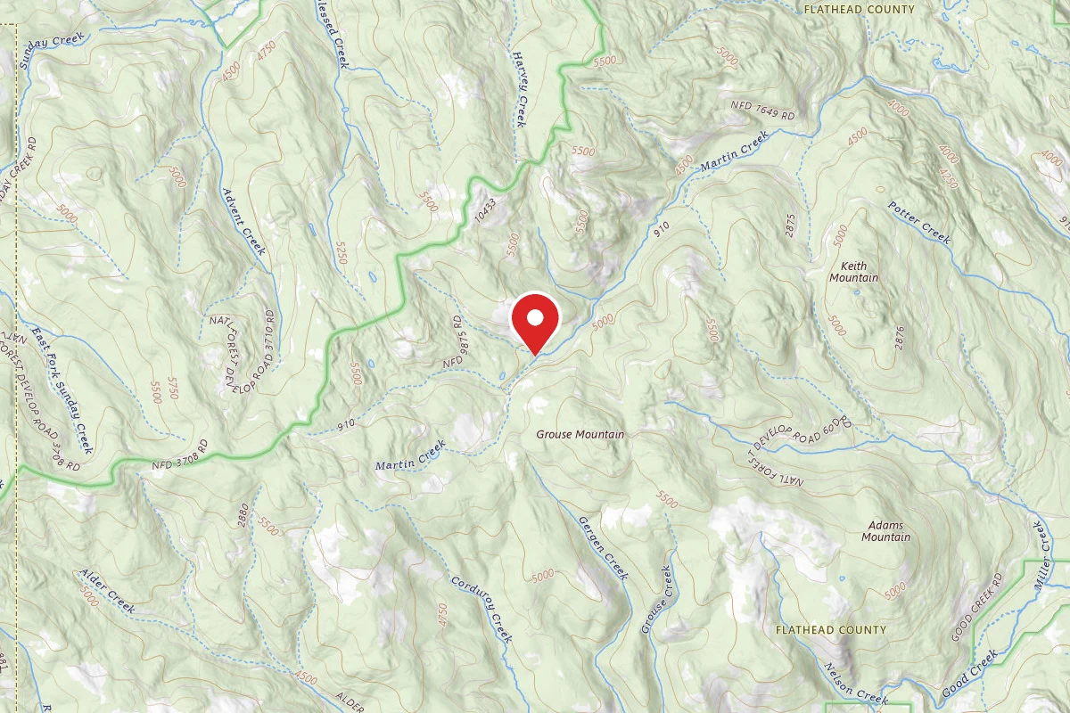 Flathead Dispersed Campsite RD#9875