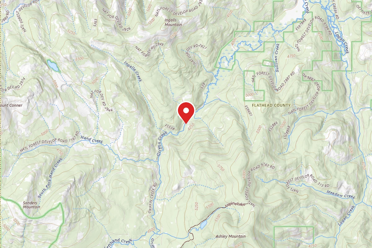 Flathead Dispersed Campsite GRIFFIN CREEK #8784