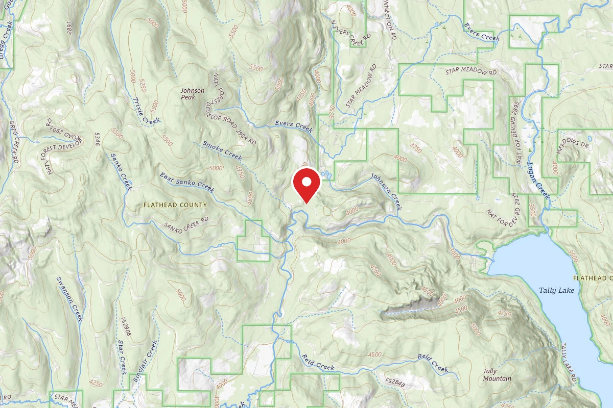 Flathead Dispersed Campsite LOGAN-3