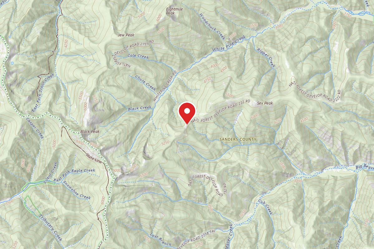 Kootenai Dispersed Campsite RD 2222 SITE 4