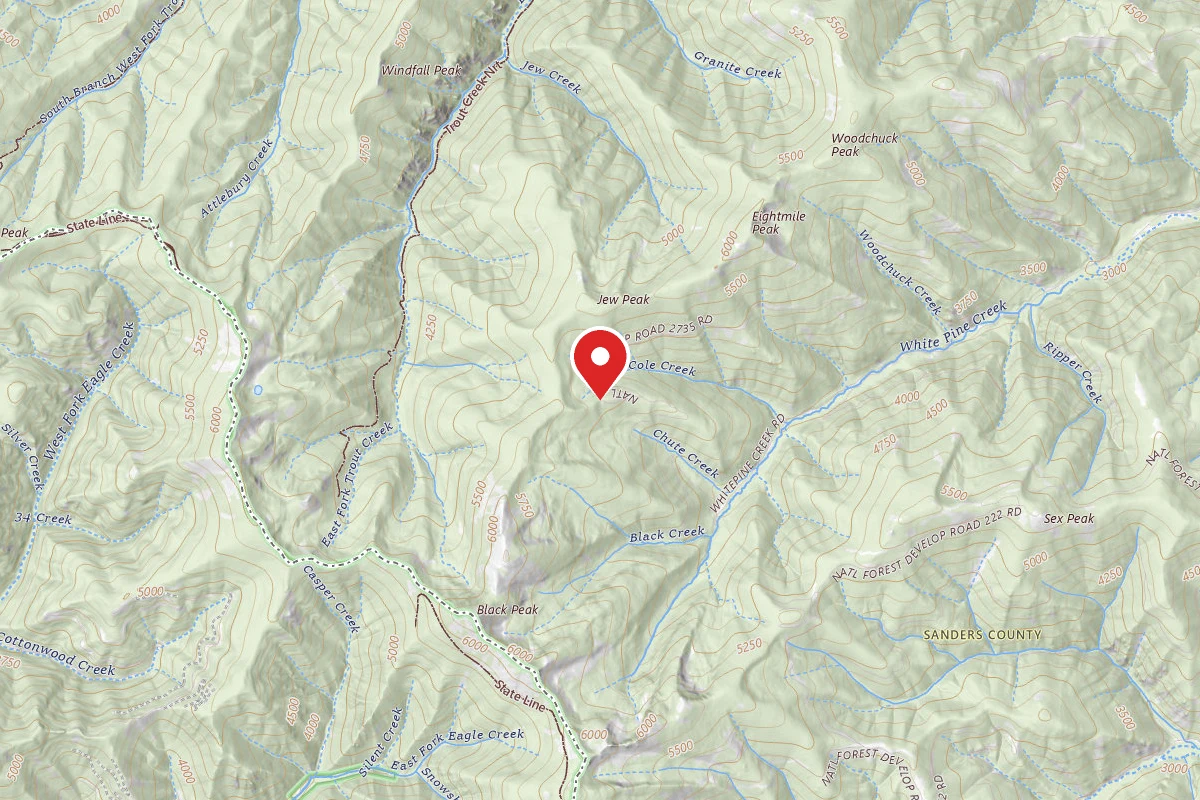 Kootenai Dispersed Campsite RD 215 SITE 16