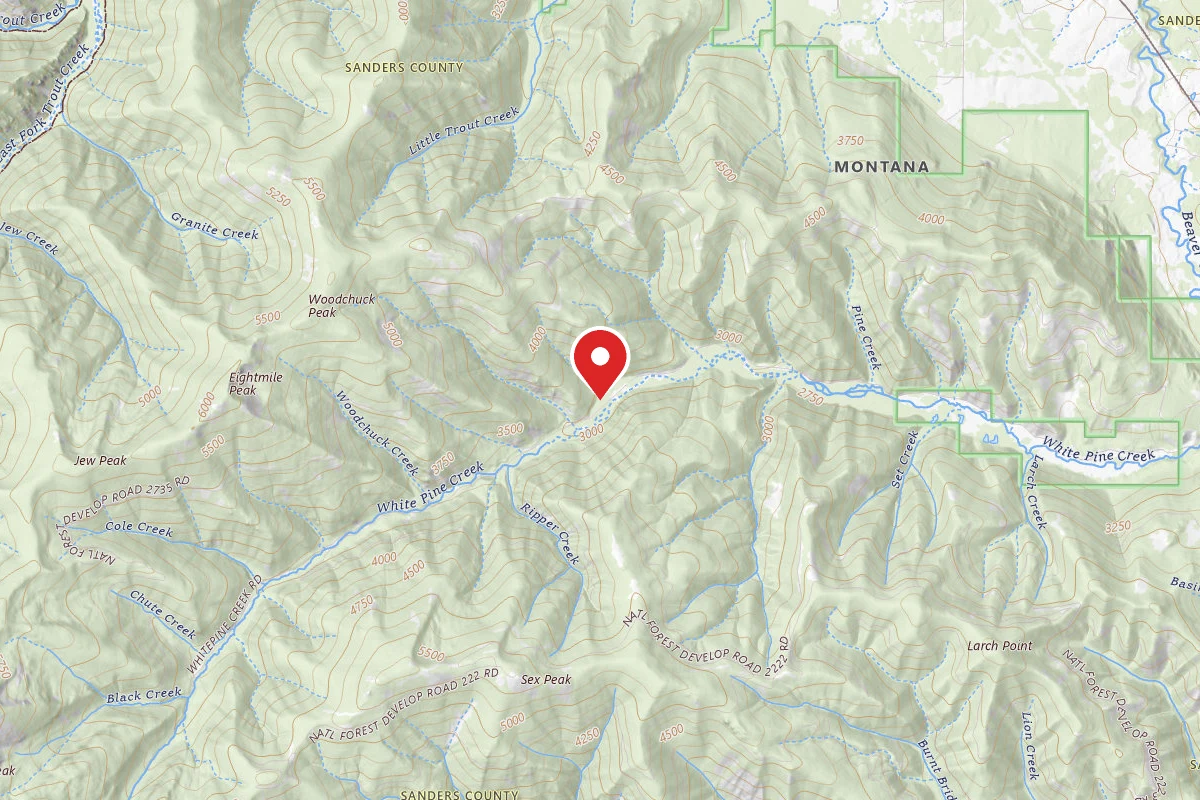 Kootenai Dispersed Campsite RD 215 SITE 9