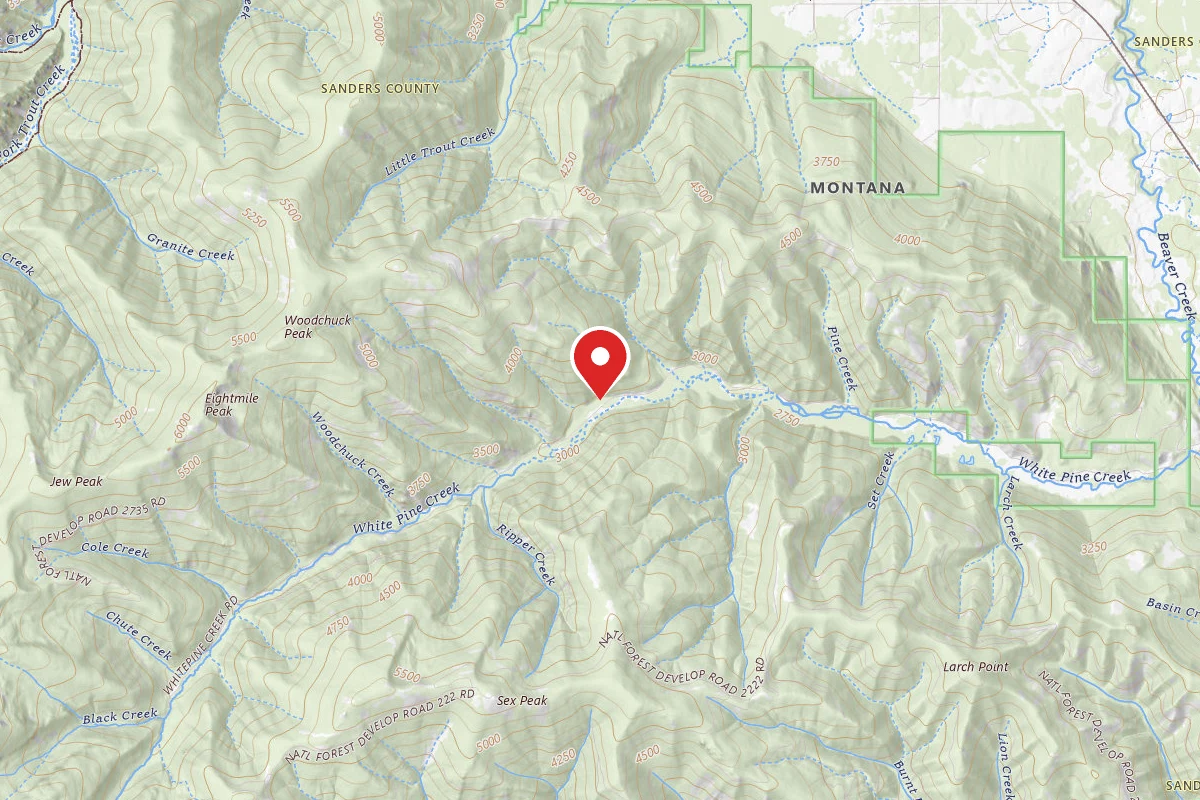 Kootenai Dispersed Campsite RD 215 SITE 7