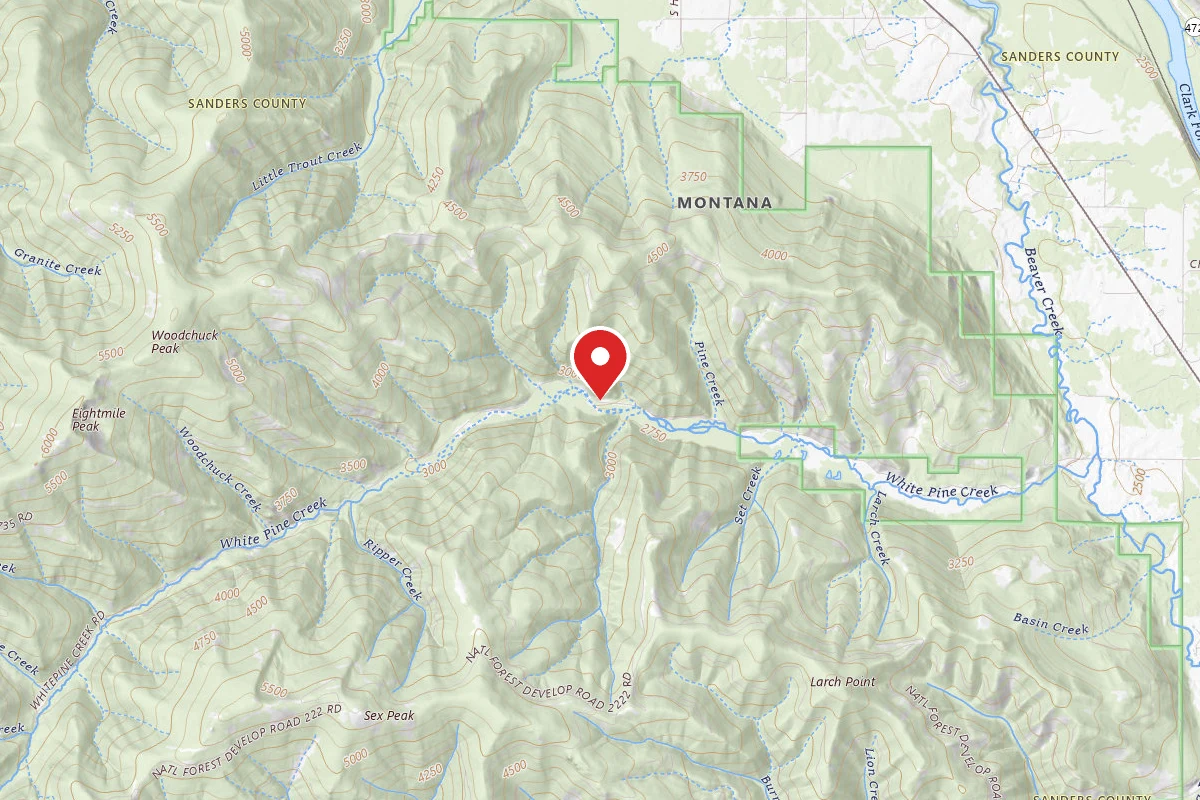 Kootenai Dispersed Campsite RD 215 SITE 6