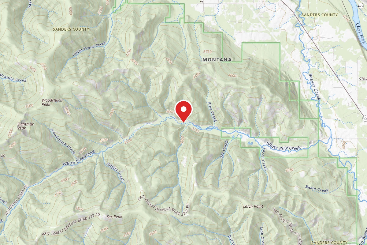 Kootenai Dispersed Campsite RD 215 SITE 4