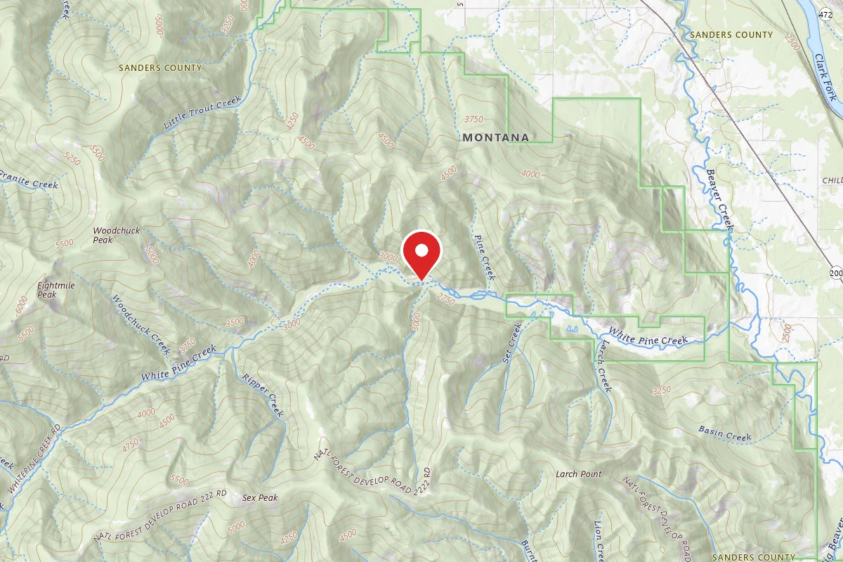 Kootenai Dispersed Campsite RD 215 SITE 4A