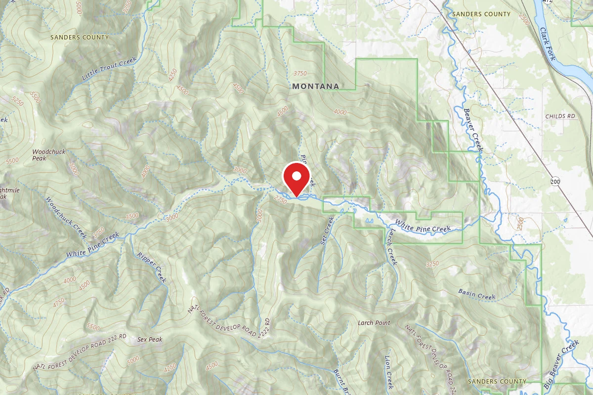 Kootenai Dispersed Campsite RD 215 SITE 3