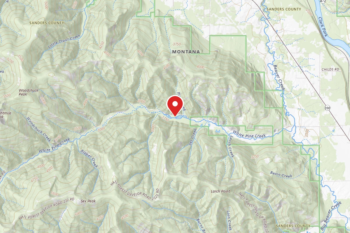 Kootenai Dispersed Campsite RD 215 SITE 3A