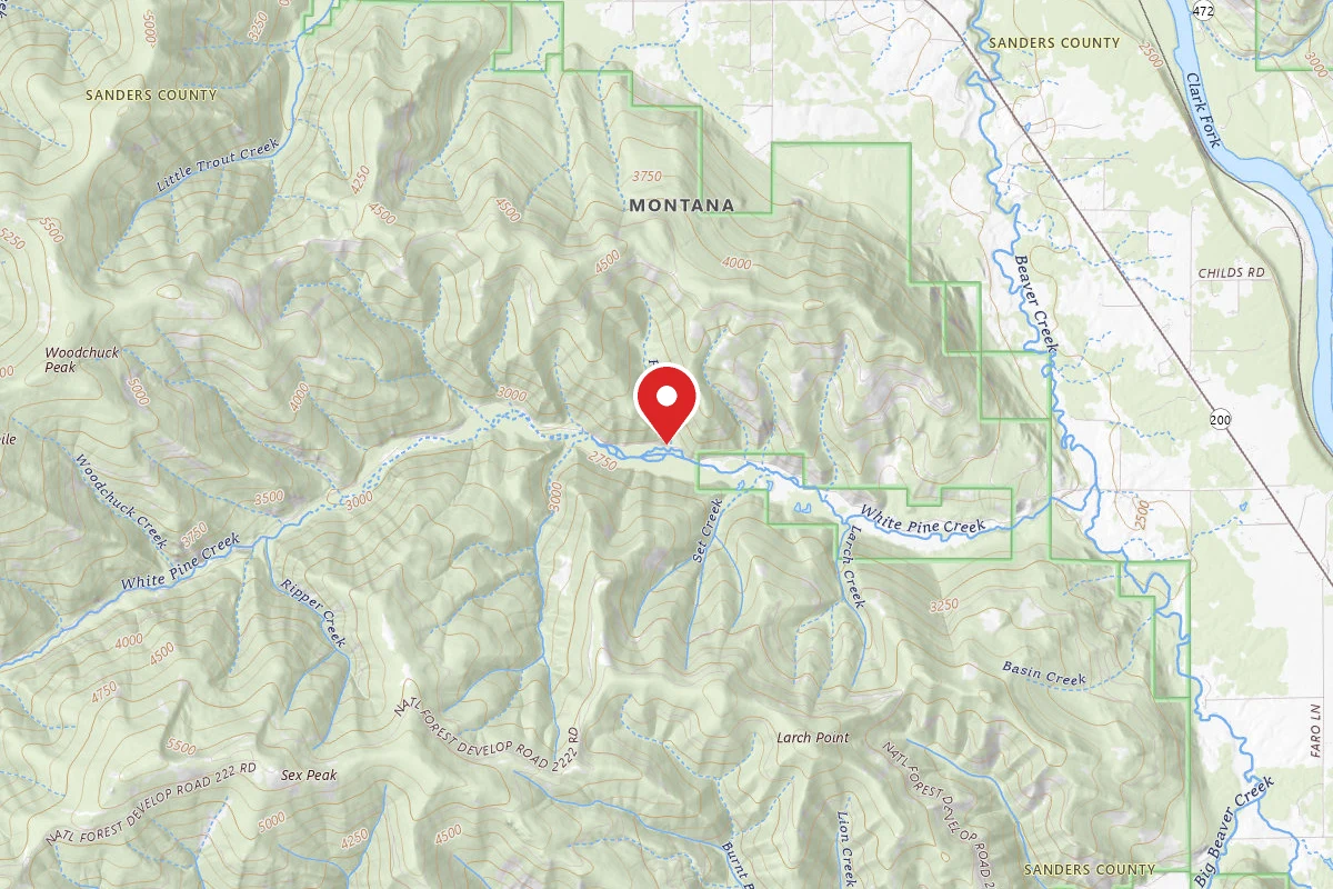Kootenai Dispersed Campsite RD 215 SITE 2