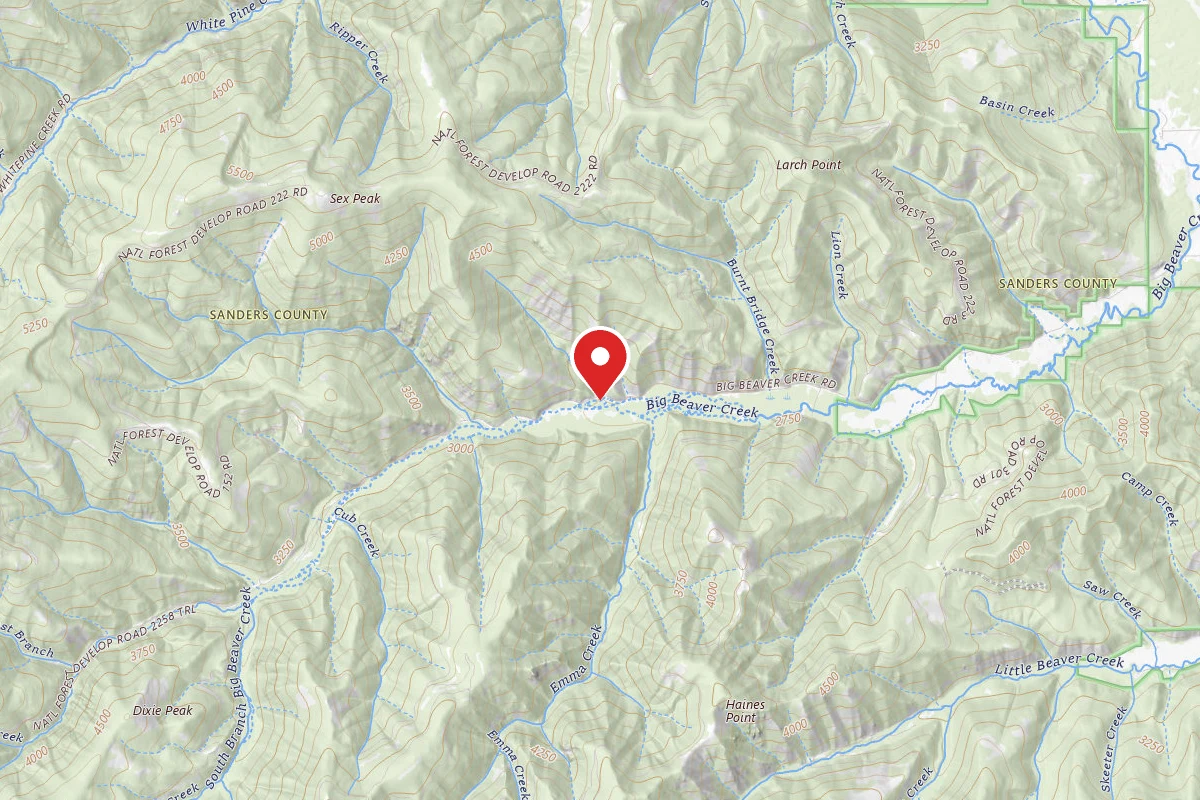 Kootenai Dispersed Campsite RD 152 SITE 5