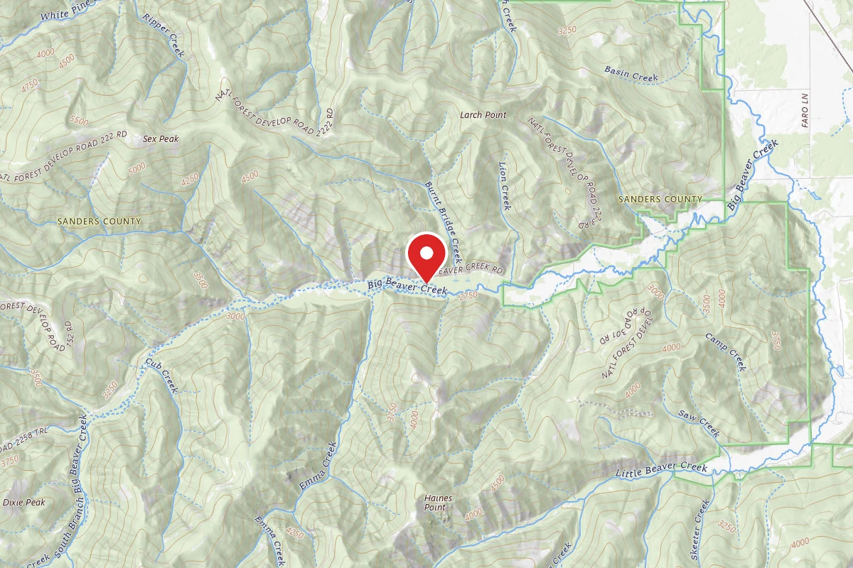 Kootenai Dispersed Campsite RD 152 SITE 3
