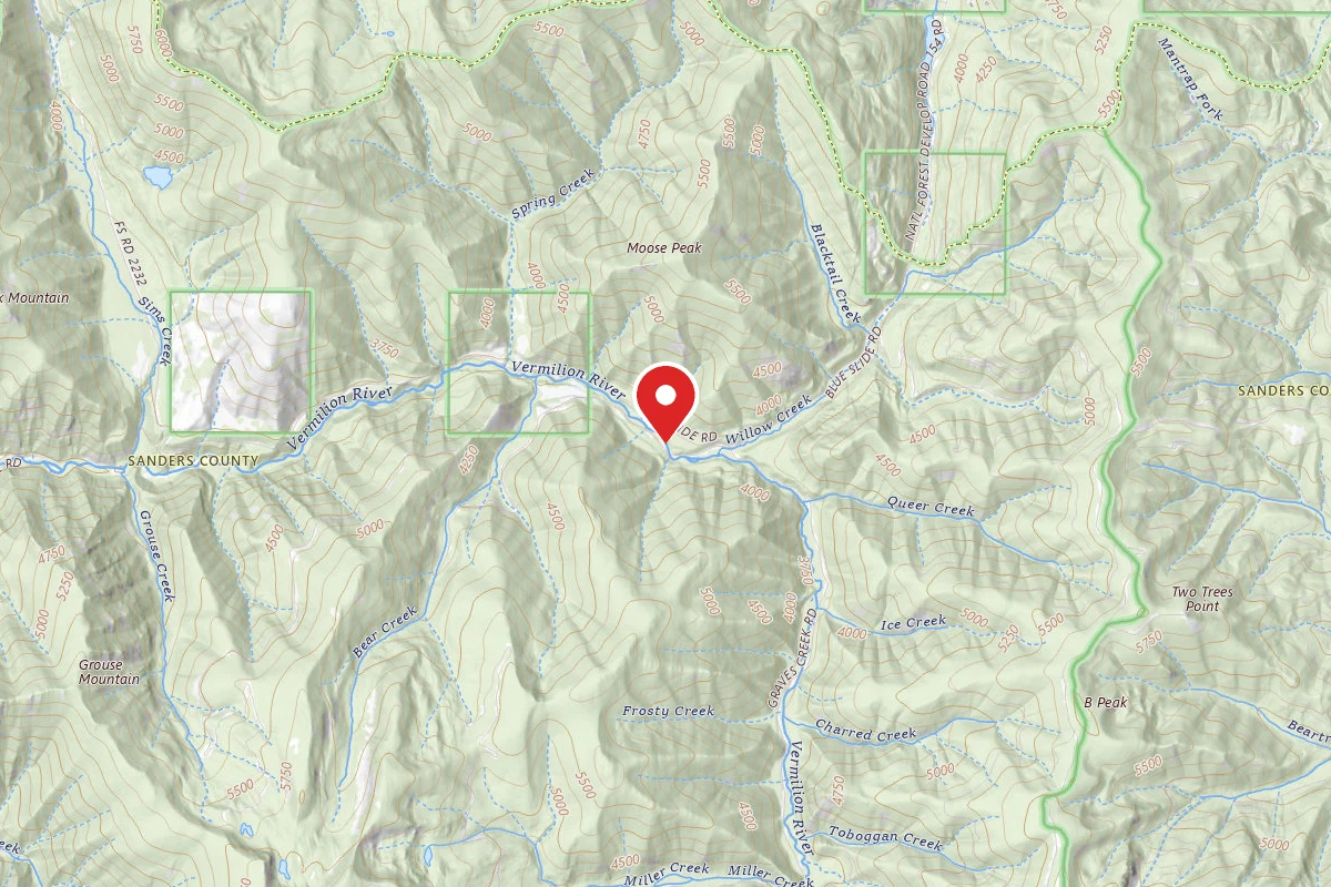 Kootenai Dispersed Campsite RD 207 SITE 1