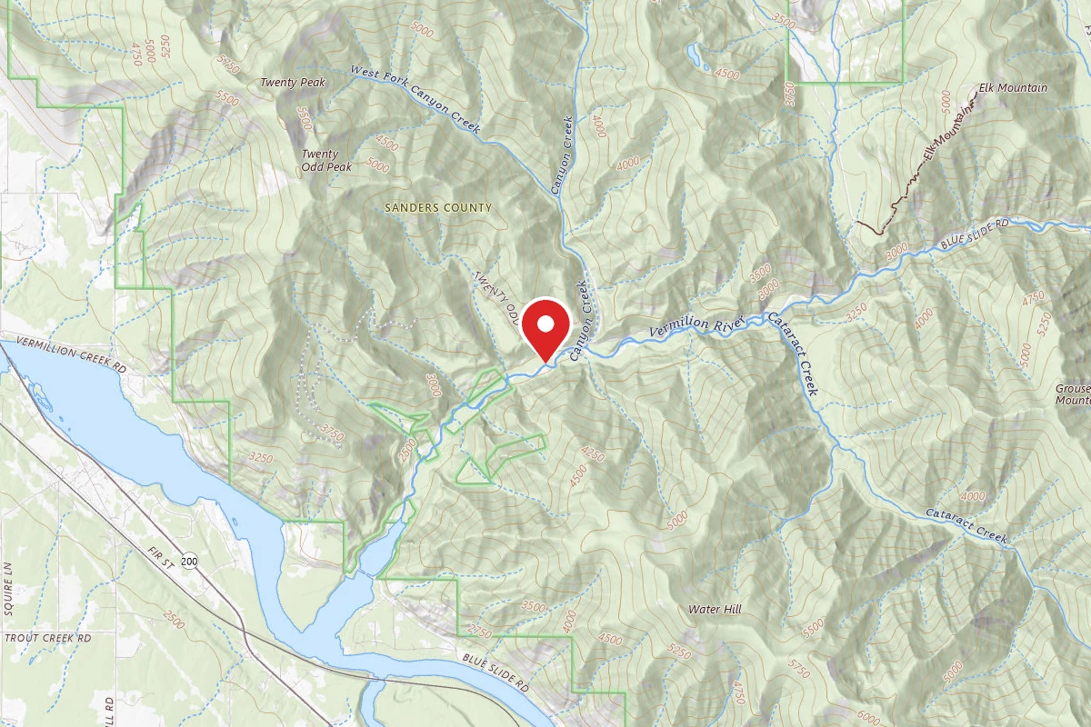 Kootenai Dispersed Campsite RD 154 SITE 7B