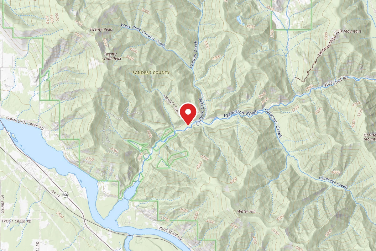 Kootenai Dispersed Campsite RD 154 SITE 7C