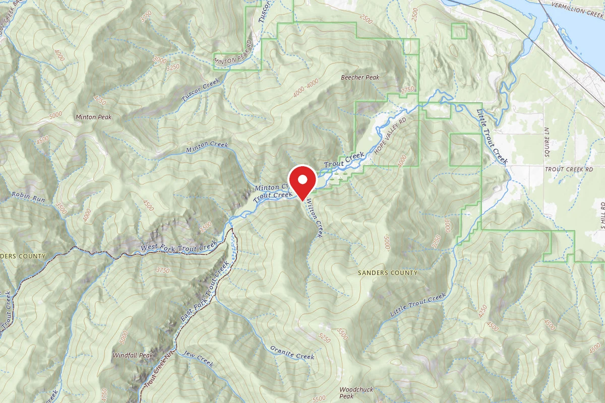 Kootenai Dispersed Campsite RD 214 SITE 2