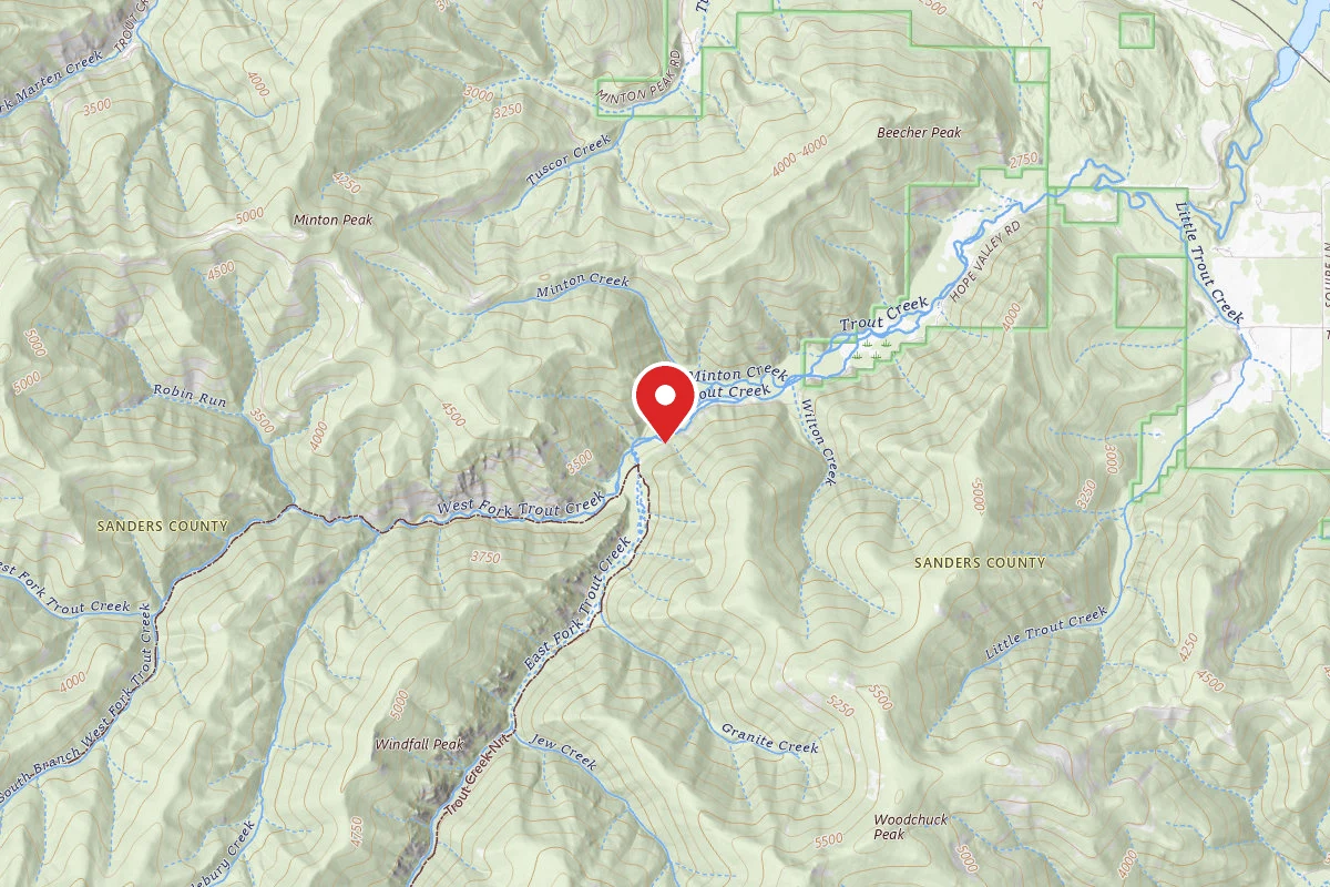 Kootenai Dispersed Campsite RD 214 SITE 3