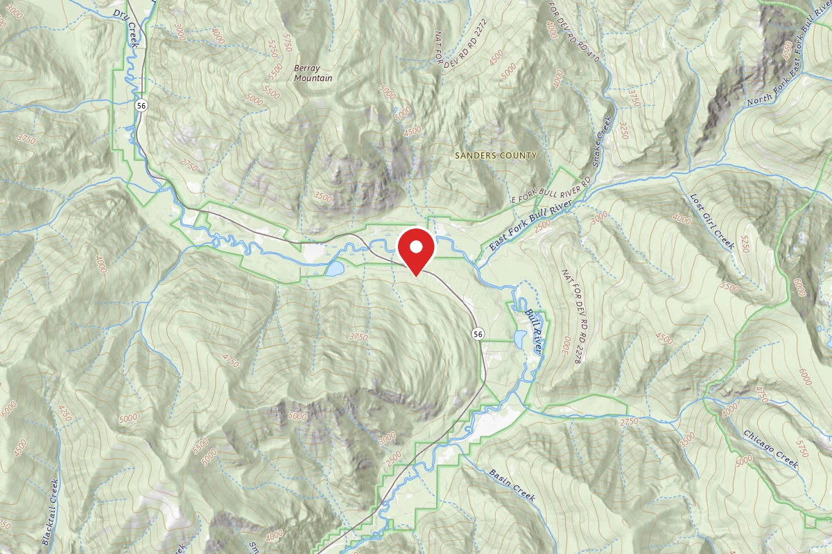 Kootenai Dispersed Campsite RD 2702