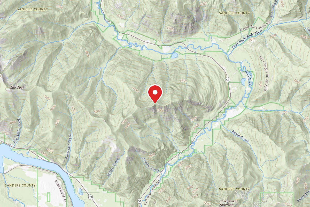 Kootenai Dispersed Campsite TR1036 CAMP 3