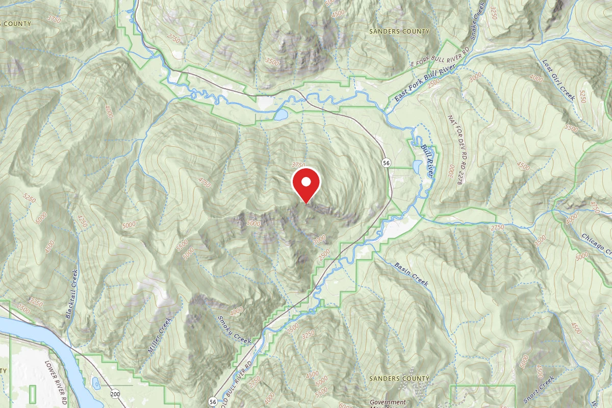 Kootenai Dispersed Campsite TR1036 CAMP 2