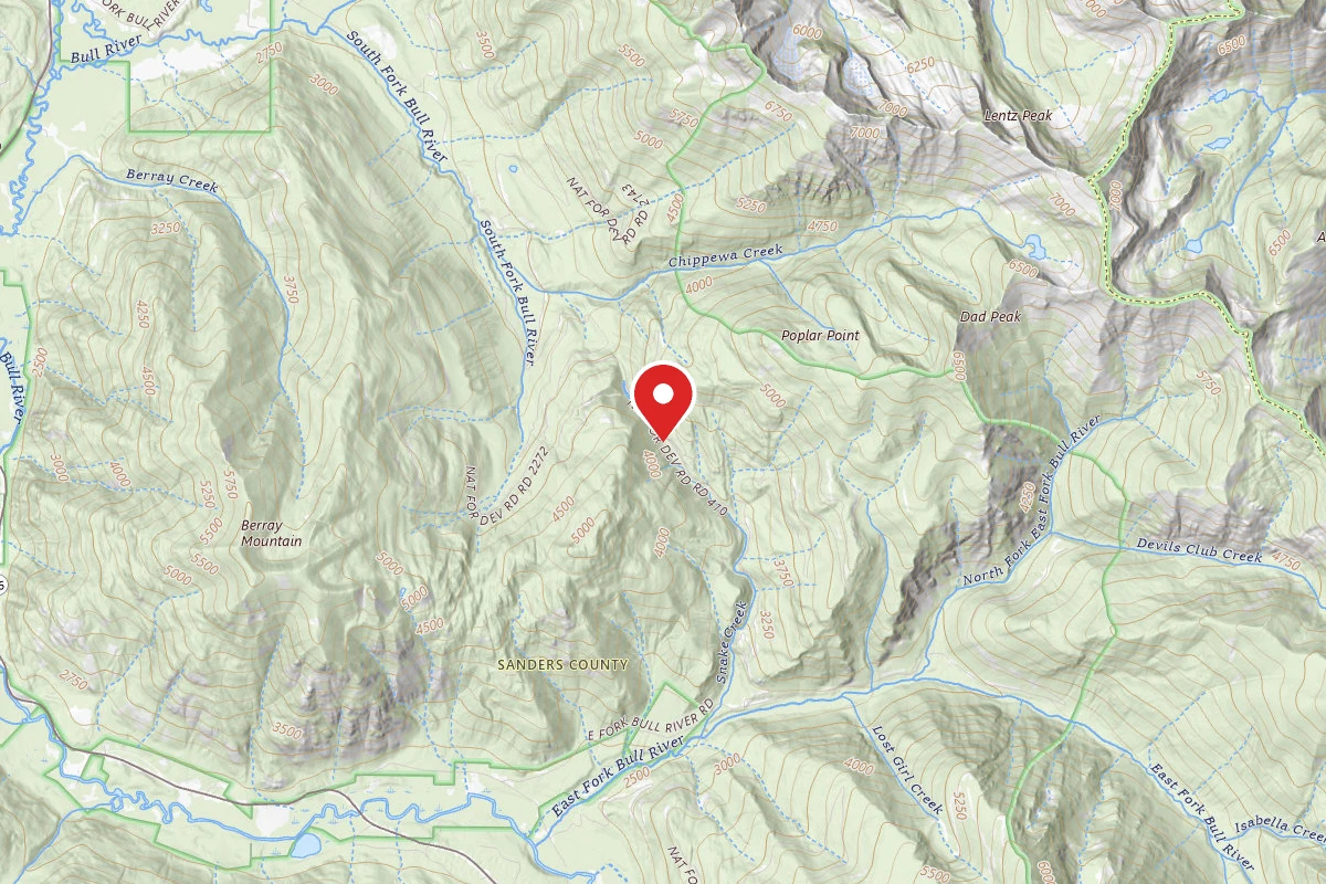 Kootenai Dispersed Campsite RD 410