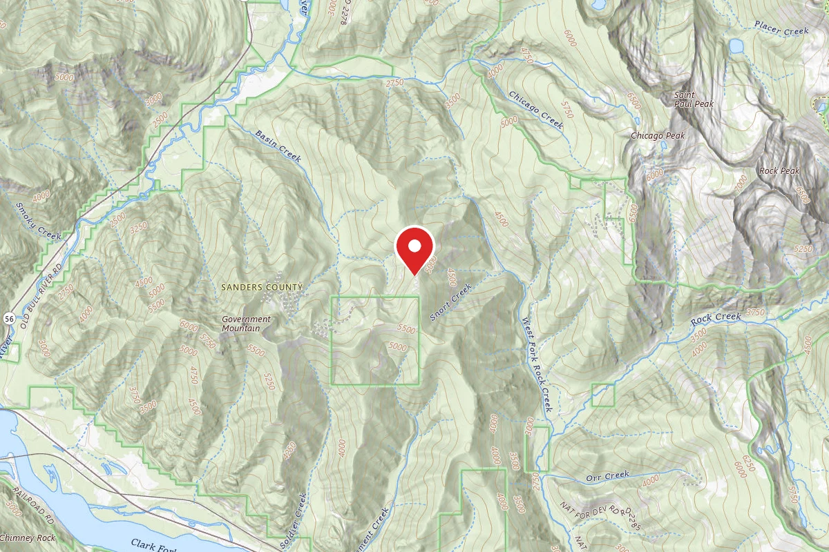 Kootenai Dispersed Campsite RD 2281 SITE 1