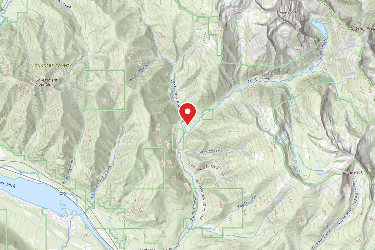 Kootenai Dispersed Campsite 150BRD-006