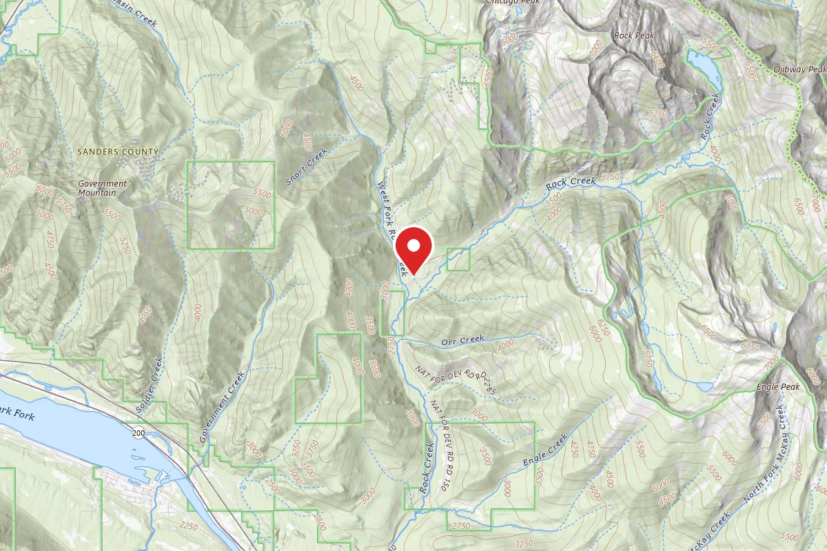 Kootenai Dispersed Campsite 150CRD-009