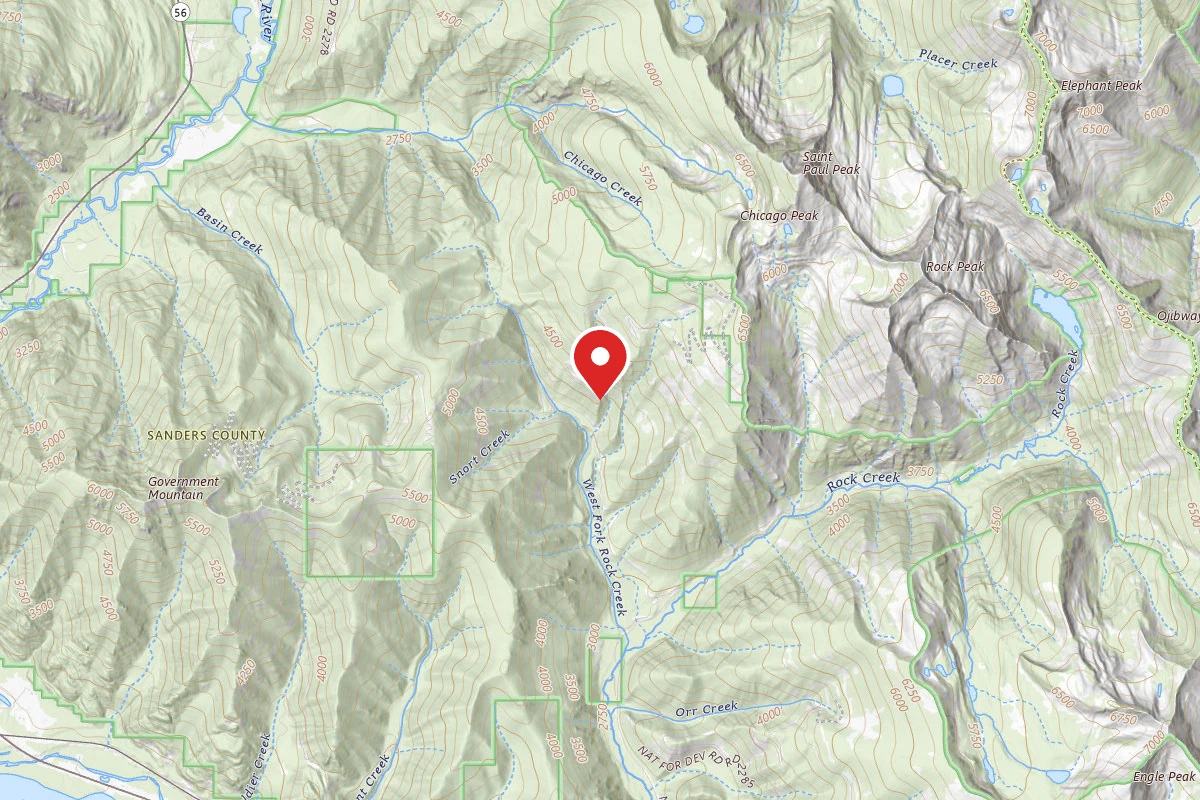 Kootenai Dispersed Campsite RD 2741 SITE 11