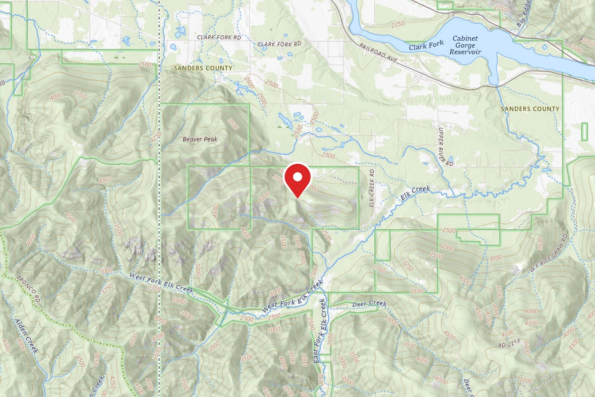 Kootenai Dispersed Campsite RD 1912 SITE 1