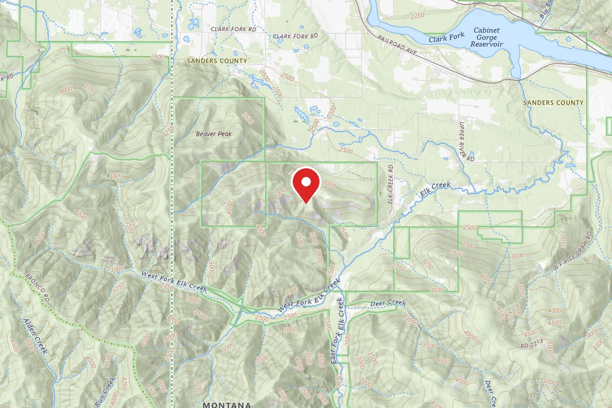 Kootenai Dispersed Campsite RD 1912 SITE 2