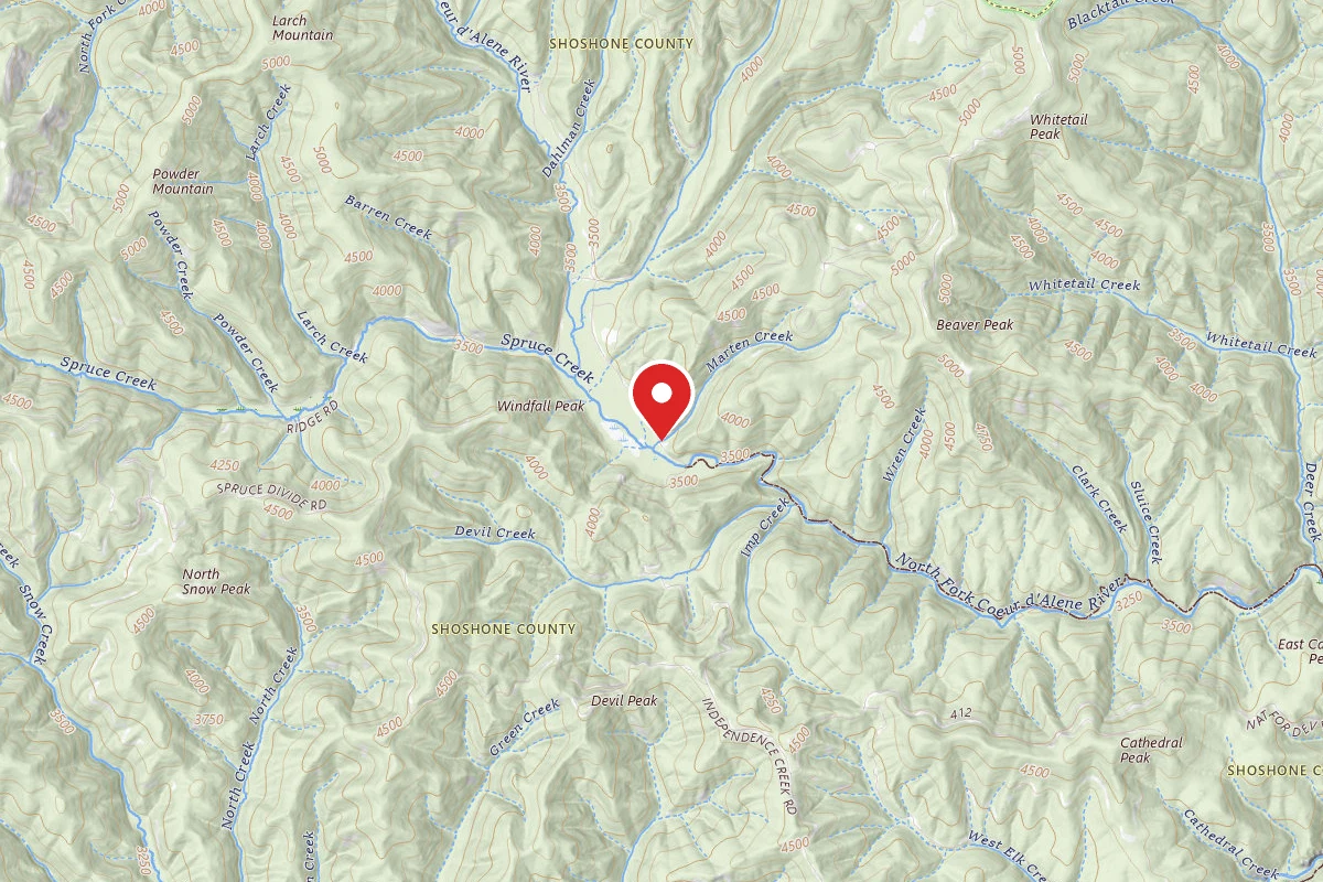 Idaho Panhandle Dispersed Campsite BEAVER STATION 2