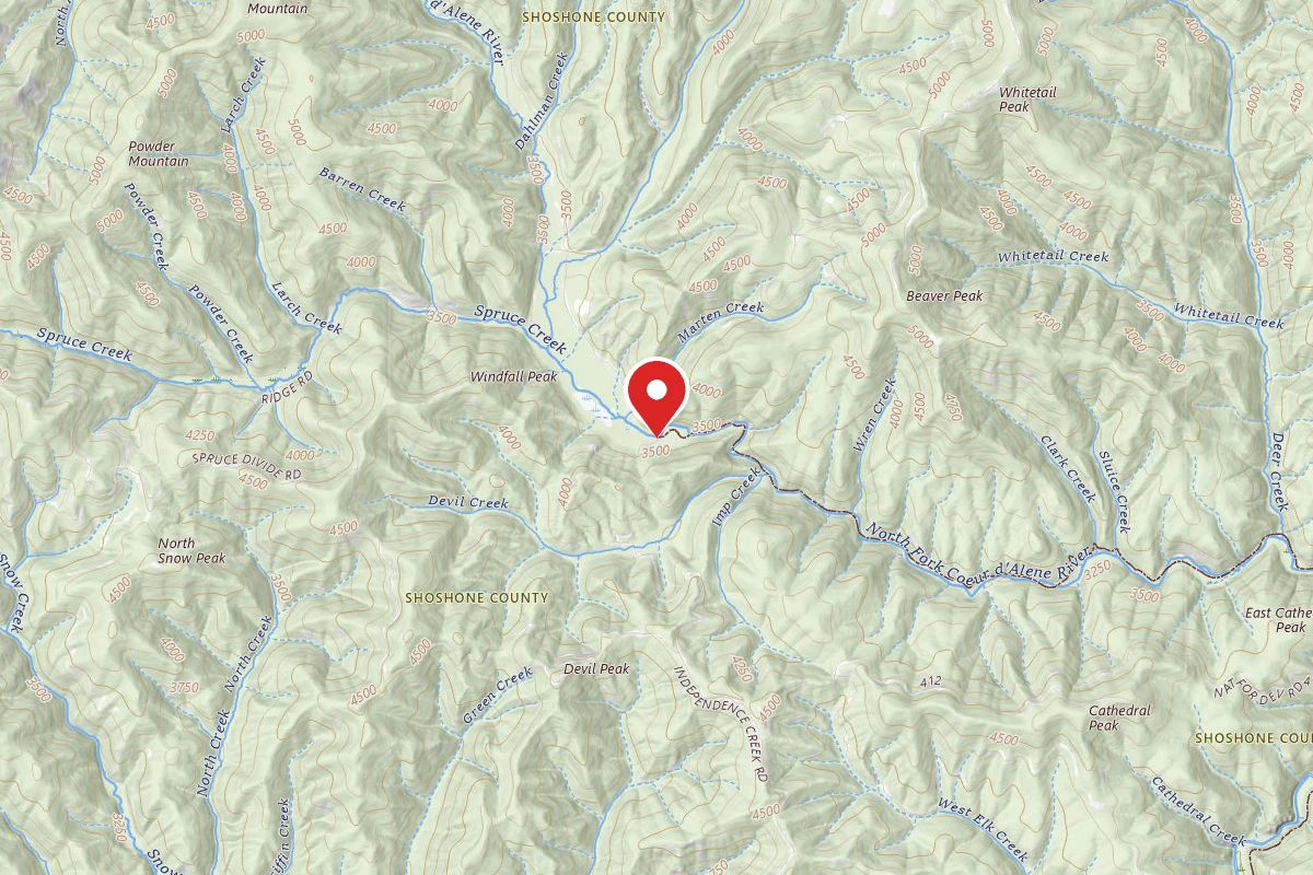 Idaho Panhandle Dispersed Campsite 3099 MM 10.8