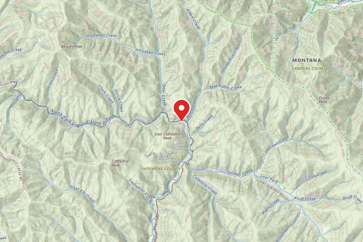 Idaho Panhandle Dispersed Campsite FIRE PREV. DISP. SITE #249D