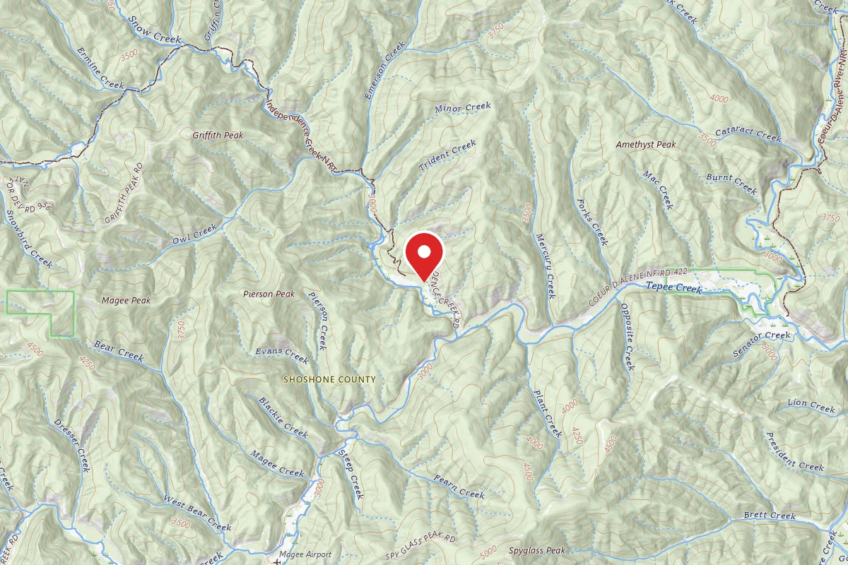 Idaho Panhandle Dispersed Campsite INDEPENDENCE MEADOW 2B