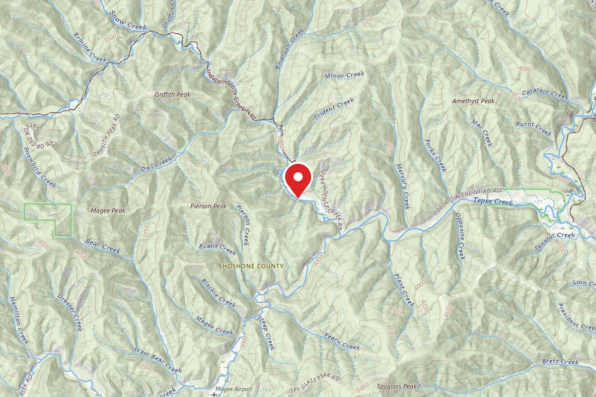 Idaho Panhandle Dispersed Campsite INDEPENDENCE MEADOW 3
