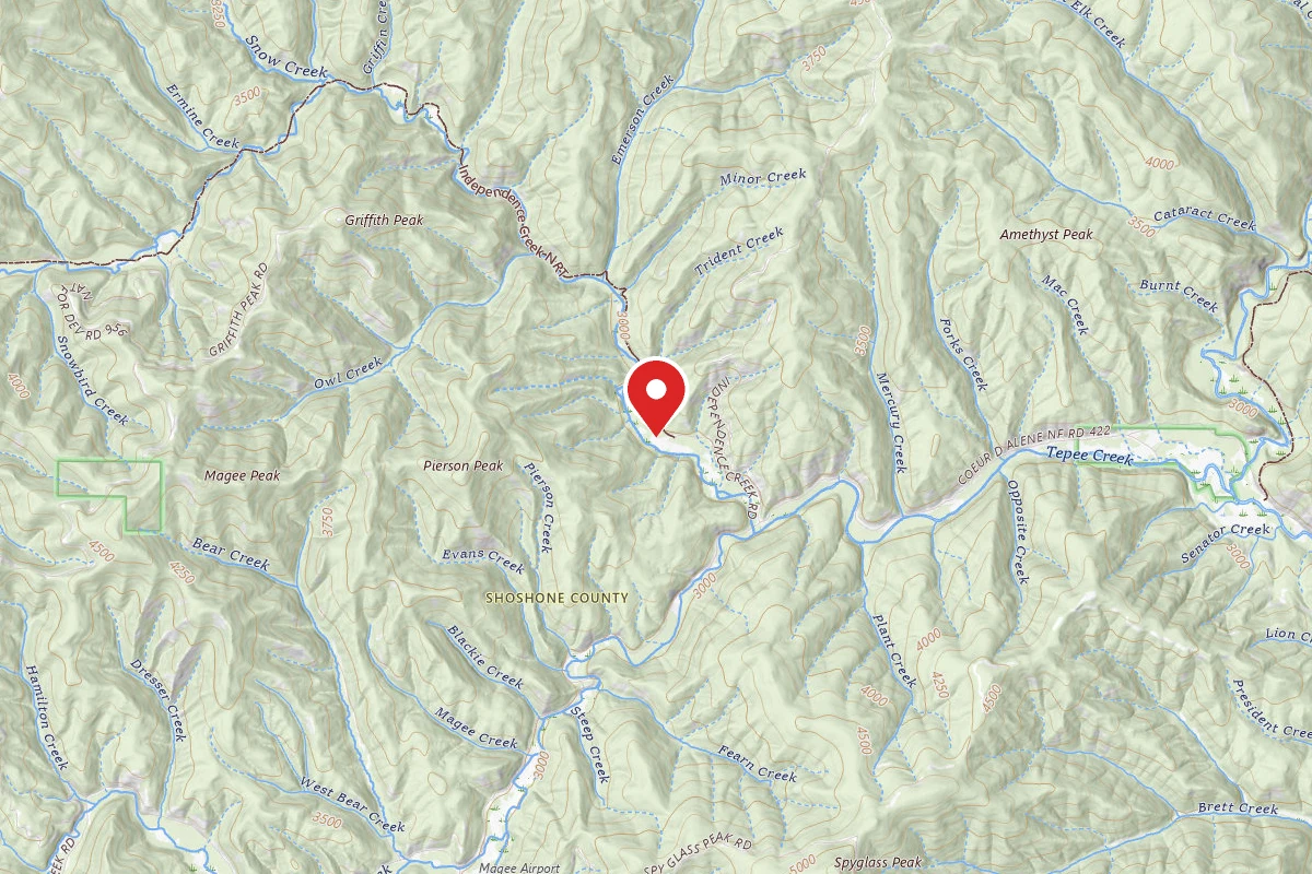Idaho Panhandle Dispersed Campsite INDEPENDENCE MEADOW 4
