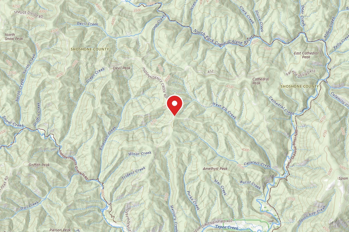 Idaho Panhandle Dispersed Campsite 3099 MM 5.2