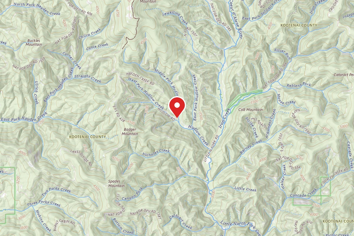 Idaho Panhandle Dispersed Campsite FIRE PREV. DISP. SITE #79
