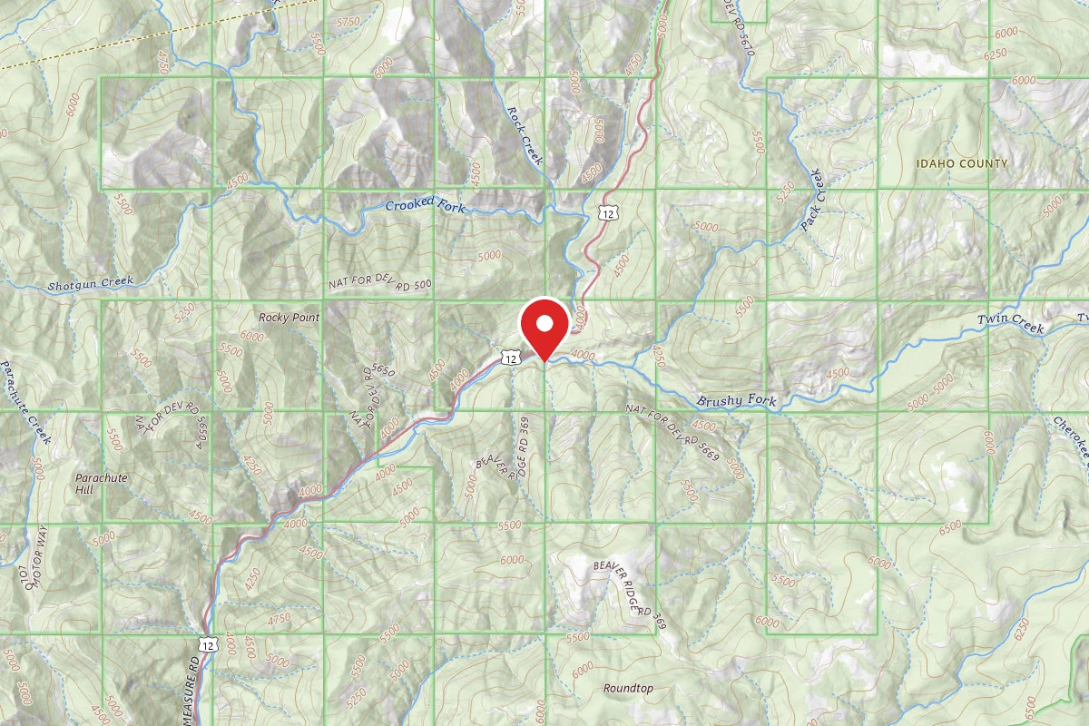 Nez Perce-Clearwater Dispersed Campsite POW369RD-002A