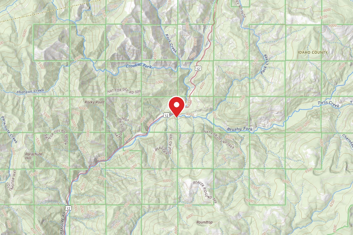 Nez Perce-Clearwater Dispersed Campsite POW369RD-002B