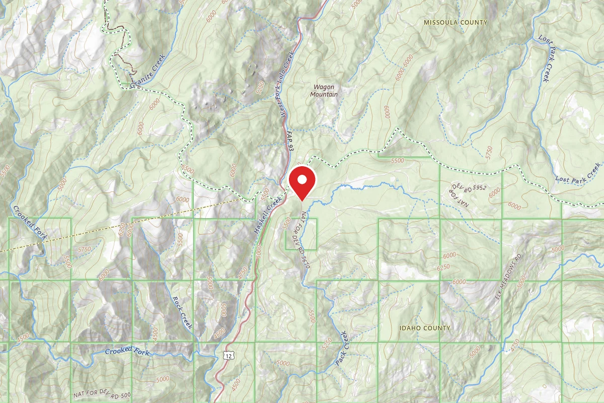 Nez Perce-Clearwater Dispersed Campsite POW5670RD-003