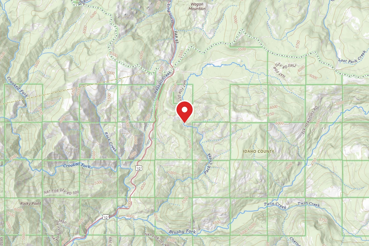 Nez Perce-Clearwater Dispersed Campsite POW5671RD-002