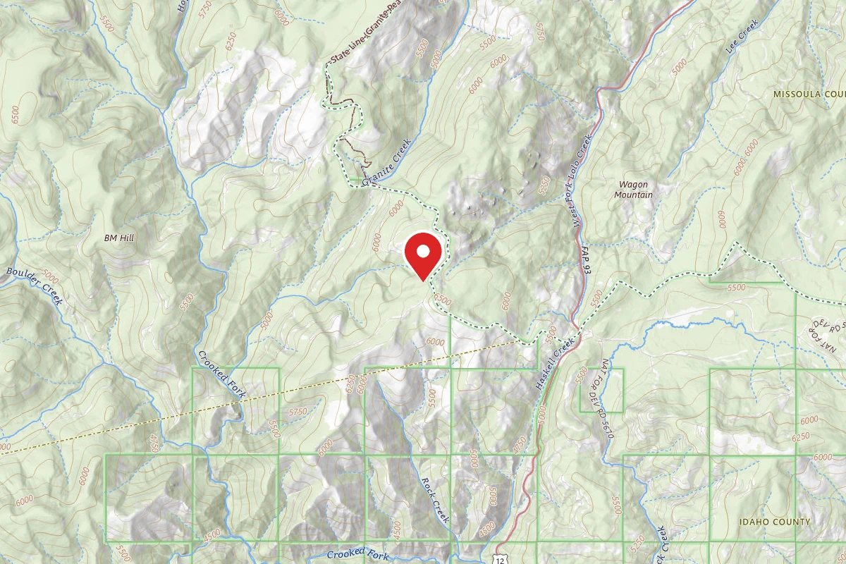 Nez Perce-Clearwater Dispersed Campsite POW595RD-006