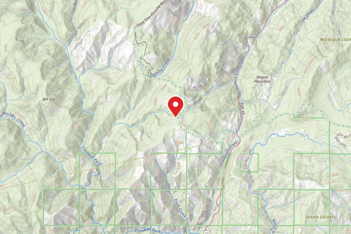 Nez Perce-Clearwater Dispersed Campsite POW595RD-007