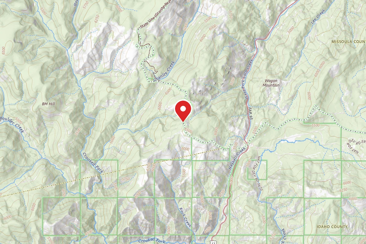 Nez Perce-Clearwater Dispersed Campsite POW595RD-008
