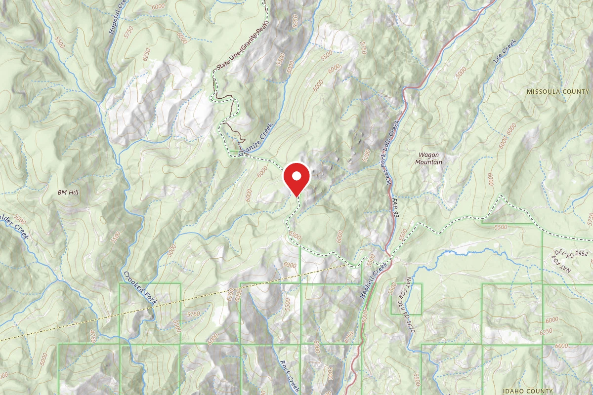 Nez Perce-Clearwater Dispersed Campsite POW595RD-009A