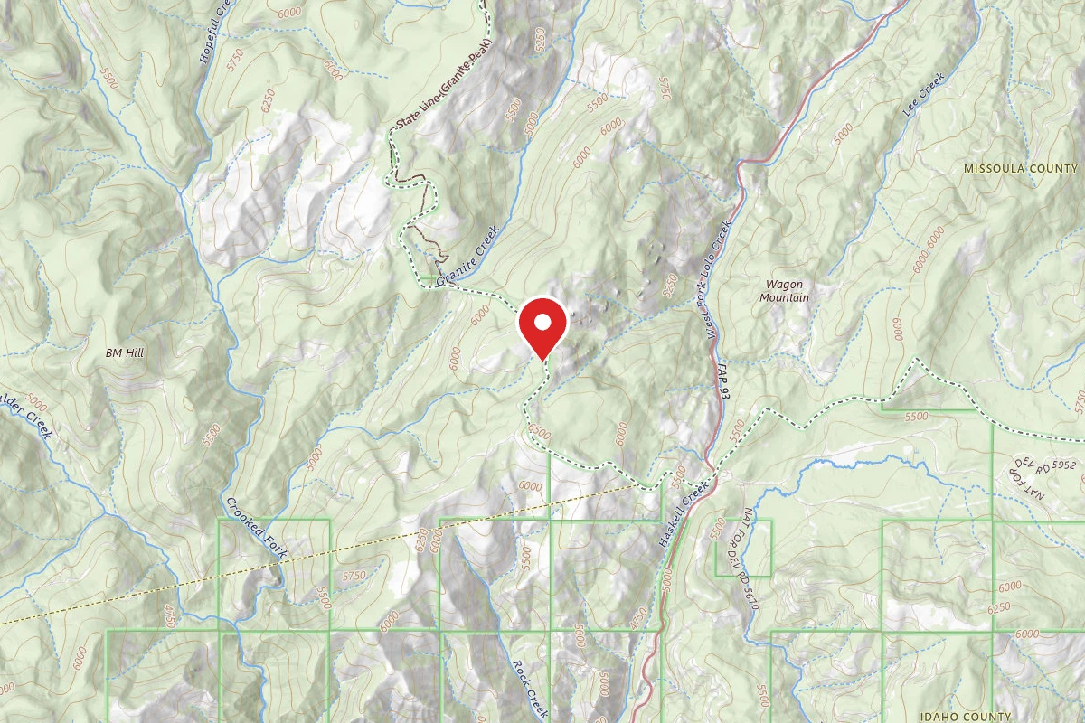 Nez Perce-Clearwater Dispersed Campsite POW595RD-009B