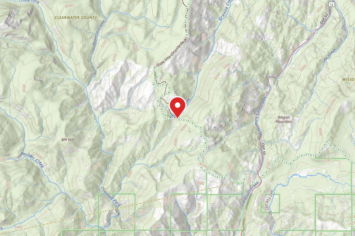 Nez Perce-Clearwater Dispersed Campsite POW595RD-010A