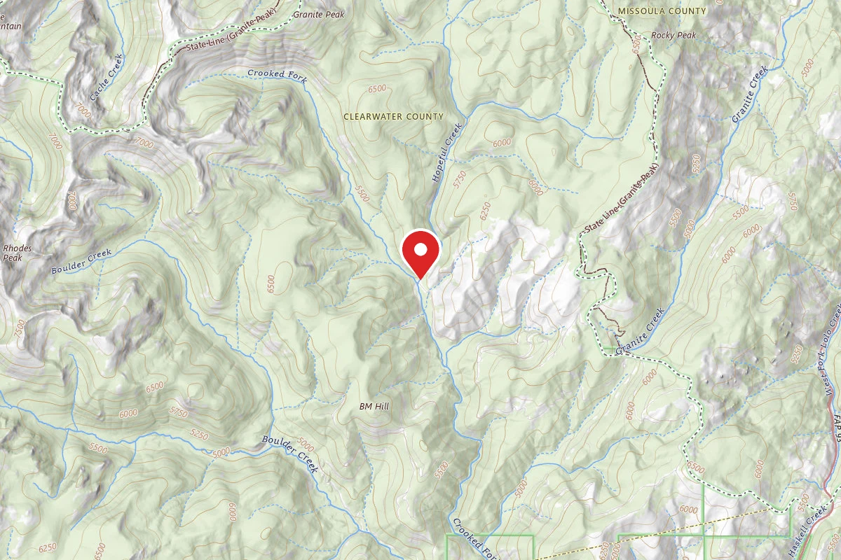 Nez Perce-Clearwater Dispersed Campsite POW595RD-011A