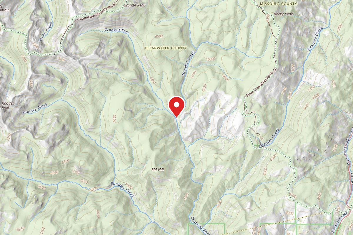 Nez Perce-Clearwater Dispersed Campsite POW595RD-011B